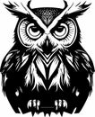 Enigmatic Flight: Breathtaking Owl Vector Design