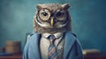 Owl In Overalls: Getting Ready For Work