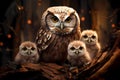 Owl and Owlets