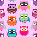 Cute owls pattern.