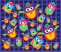 Owl Pattern Vector