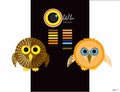 Owl patterns Royalty Free Stock Photo