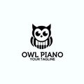 Owl piano logo