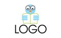 Owl reading logo