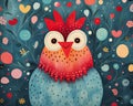 Owl and Rooster in an Enchanted World of Dreams