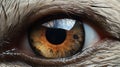 Super Realistic Otter Eye: Vray Tracing Hyper-detailed Portrait