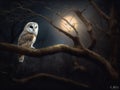 Owl\'s Watch: Silent Guardian of the Moonlit Forest