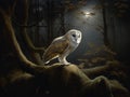Owl\'s Watch: Silent Guardian of the Moonlit Forest