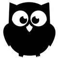 Owl vector eps Hand drawn, Vector, Eps, Logo, Icon, silhouette Illustration by crafteroks for different uses. Royalty Free Stock Photo