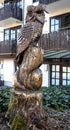 wooden figure. owl