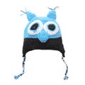 Owl woolen cap Royalty Free Stock Photo