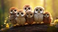 Owls On A Branch: A Captivating Blend Of Ray Tracing And Indian Pop Culture