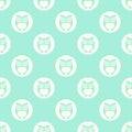 Owls cartoon pattern seamless illustration