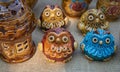 Owls - pottery handmade from clay