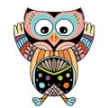 Owls Vector, Owls, coloring book for adult, Illustration Doodle Vector