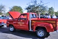 Customized Red Dodge Stepside Truck