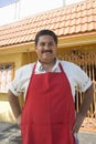 Owner Standing Outside Restaurant