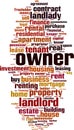 Owner word cloud Royalty Free Stock Photo