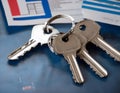 Ownership and control featuring elements like keys, property deeds, and ownership documents representing authority, responsibility