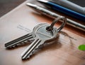 Ownership and control featuring elements like keys, property deeds, and ownership documents representing authority, responsibility