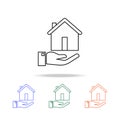 Ownership insurance icon. Elements of real estate in multi colored icons. Premium quality graphic design icon. Simple icon for