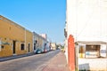 Owntown street view in Valladolid, Mexico Royalty Free Stock Photo