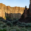 Owyhee Canyon in Idaho sunrise desert