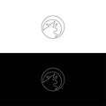 Ox silhouette isolated bulls icons. Vector illustration of a bull.