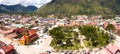 Aerial view of Oxapampa city in Peru