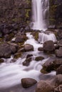 Oxararfoss waterfall in Thingvellir, Iceland