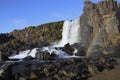 Oxararfoss waterfalls in Iceland