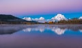 Oxbow Bend on a Beautiful Autumn Morning Royalty Free Stock Photo
