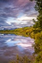 Oxbow Bend at Dawn Royalty Free Stock Photo