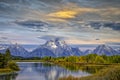 Oxbow Bend in the Fall Royalty Free Stock Photo