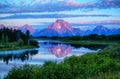 Oxbow Bend at Grand Tetons National Park Royalty Free Stock Photo