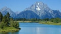 Oxbow Bend in the summer Royalty Free Stock Photo