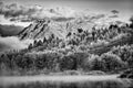 Oxbow Bend Sunrise at Dawn Royalty Free Stock Photo