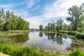 Oxbow lake of vistula river at Stezyca Royalty Free Stock Photo
