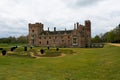 Oxburgh Hall, Norfolk, England - front view with parterre gaden