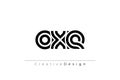 OXE Creative Unique Modern Letter Logo Design Royalty Free Stock Photo