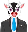 Oxen in fashionable suit