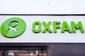 Oxfam Charity Shop Sign And Logo Royalty Free Stock Photo