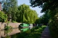 Countryside of the Oxford canal Royalty Free Stock Photo