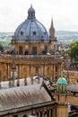 Oxford city skyline with Radcliffe Camera in foreground Royalty Free Stock Photo