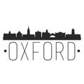 Oxford England. City Skyline. Silhouette City. Design Vector. Famous Monuments.