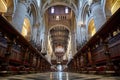 The interior of Christ Church Cathedral. Oxford University. England Royalty Free Stock Photo