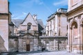 Oxford, Hertford bridge, Oxford University campus buildings Royalty Free Stock Photo