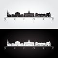 Oxford, Mississippi skyline and landmarks silhouette