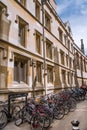 Oxford, Old street of Oxford with cafes and student\'s accommodation houses