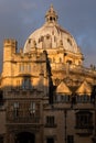 Oxford, Radcliffe Camera UK 12/08/2018 An unusual view golden light grey clouds